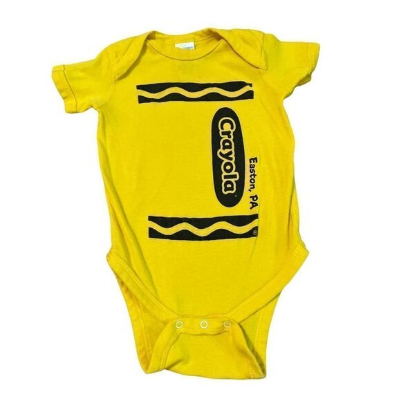 Rabbit Skins Crayola Baby 12m Yellow One Piece - Picture 1 of 2